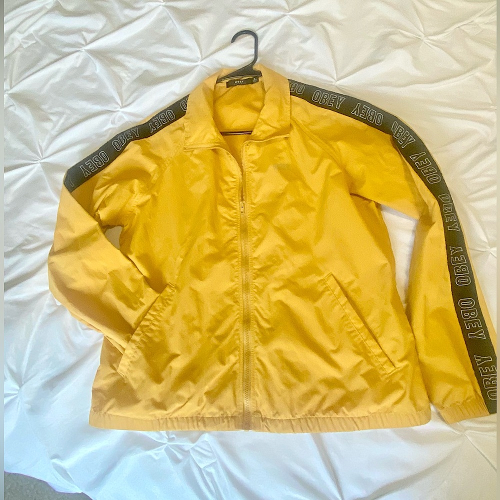 Yellow Obey Windbreaker